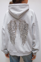 Angel Wings Sequin Hoodie