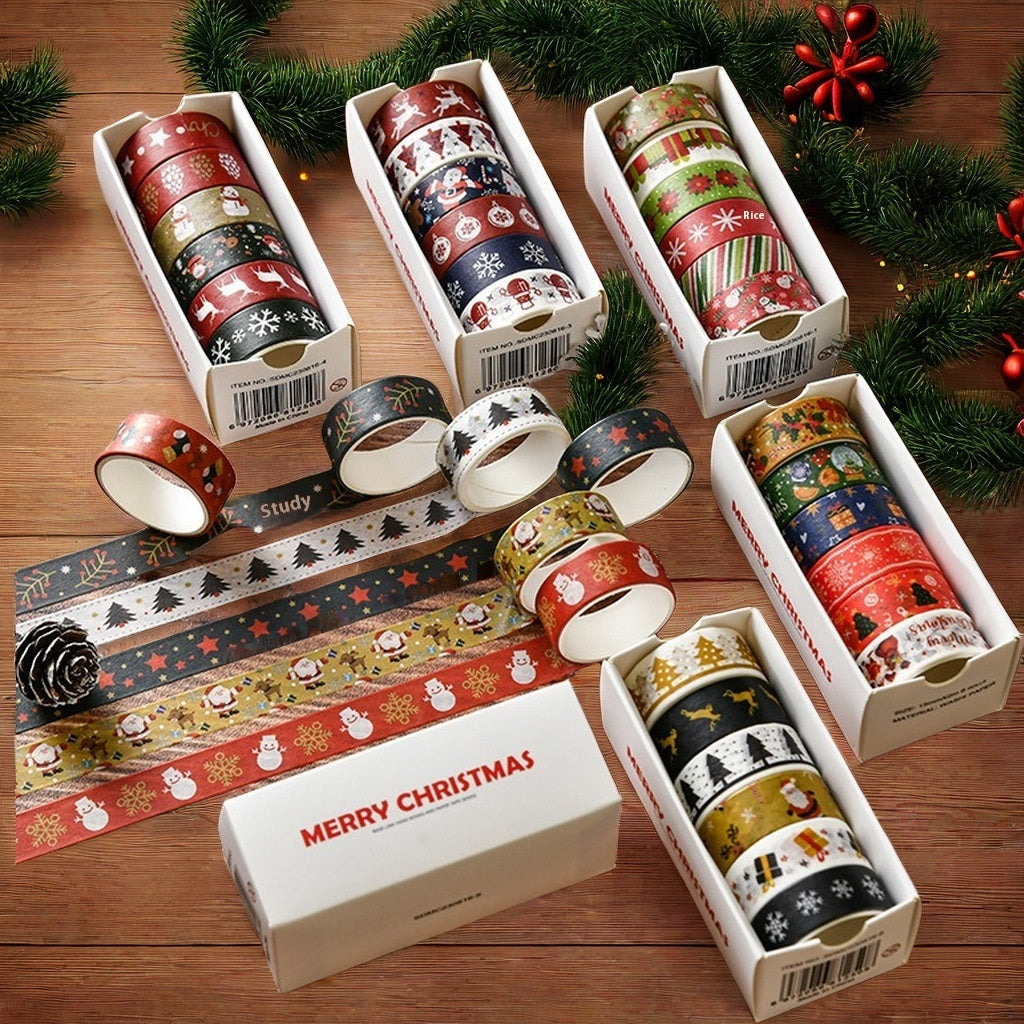 6 Pack Assorted Christmas Adhesive Tape