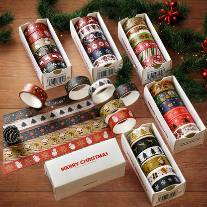 6 Pack Assorted Christmas Adhesive Tape